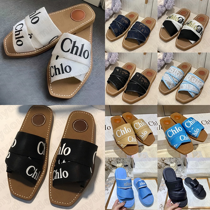 Free Shipping designer women sandals slippers slides shoes woody clogs mules clog summer beach sandal slipper womens outdoor flip flops chlo sandles sandalias nice
