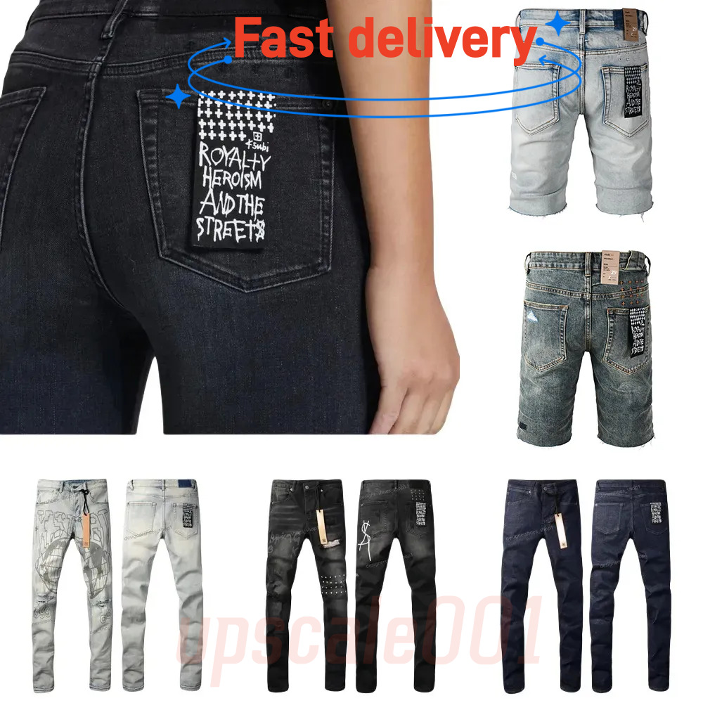 Designer Ksubi High Quality Fashion Wash Tvintage Ripped Straight Leg Mens Personality Street Jeans 28-40 meng6522