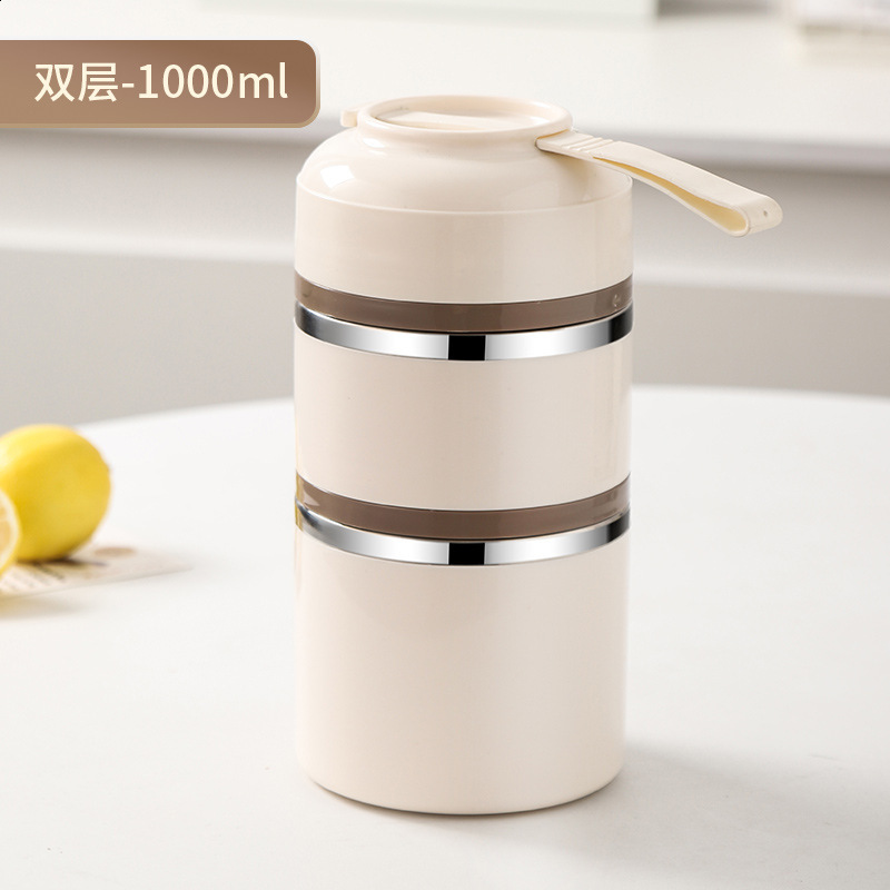 WORTHBUY Cute Japanese Thermal Lunch Box Leak-Proof Stainless Steel Bento Box For Kids Portable Picnic School Food Container Box LJ200826