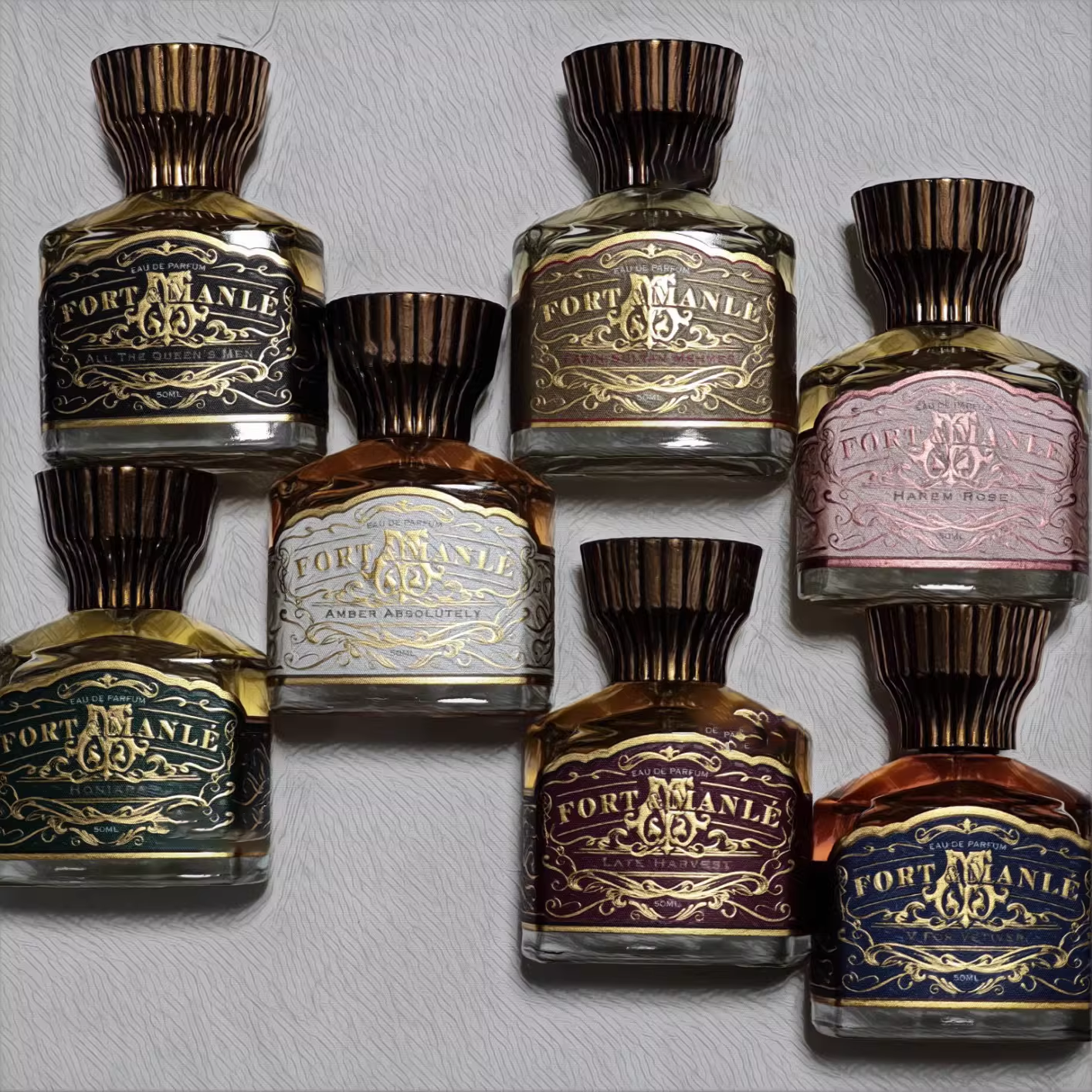 Fort Manle Parfum 50ml Haren Rose Honiara Amber Absolutely All The Queens Extrait Parfums Long Lasting Designer Cologne Spray Good Quality