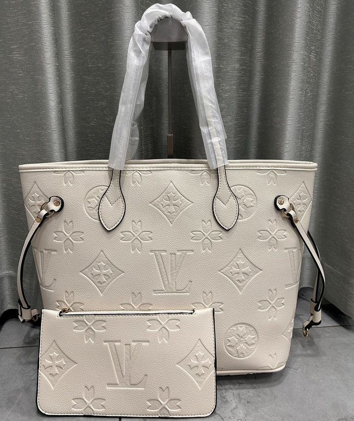 designer bag 2pcs Set Embossed Flower Women Cross body Handbag Shoulder Bags Fashion Composite Lady Clutch Tote Bag shopping Female Coin Purse Wallets