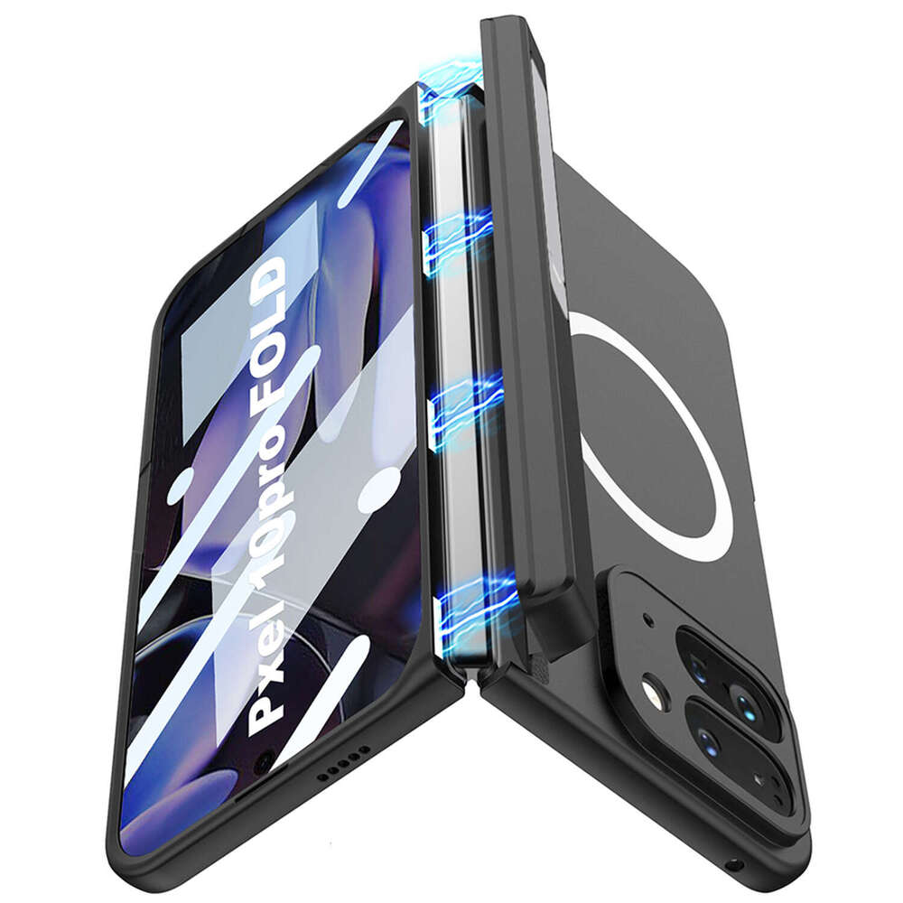 Google Pixel 10 Pro Fold Magnetic Phone Case High-End Feel Hard Shell Wireless Charging with Stand Foldable Screen Compatible