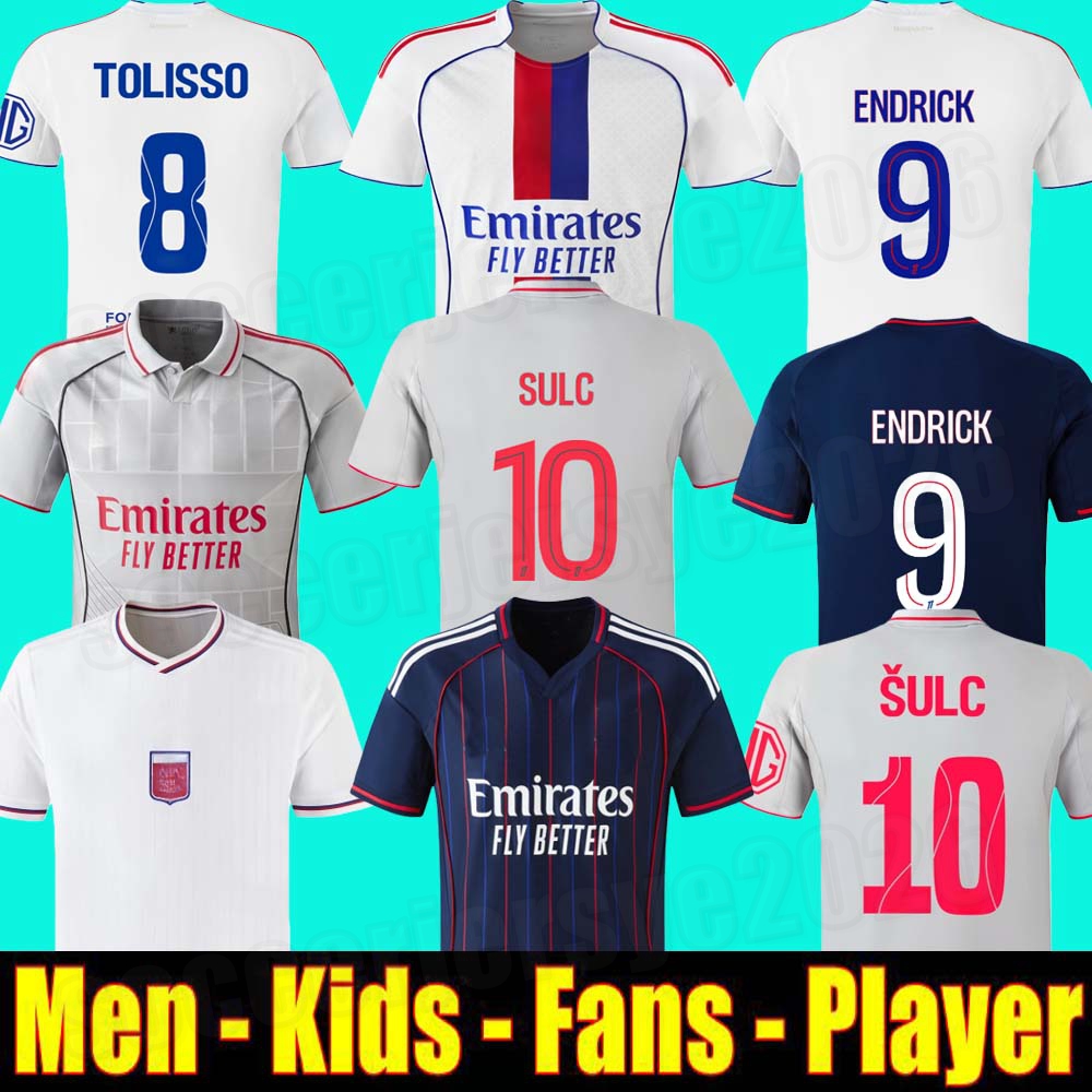 Maillot de foot Soccer Jersey 75TH NUAMAH OL 75th Anniversary FOFANA football shirts 2025 2026 SATRIANO equipment lyons 25 26 SULC Endrick ABNER MOREIRA KARABEC