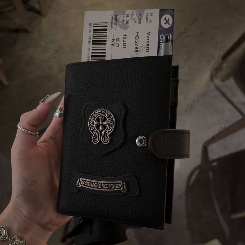 CH wallet Chrowe wallet CHearts wallet Cro Heart wallet Horseshoe Cross Leather Passport Holder High Aesthetic Value Travel Ticket Document Organizer Card Case