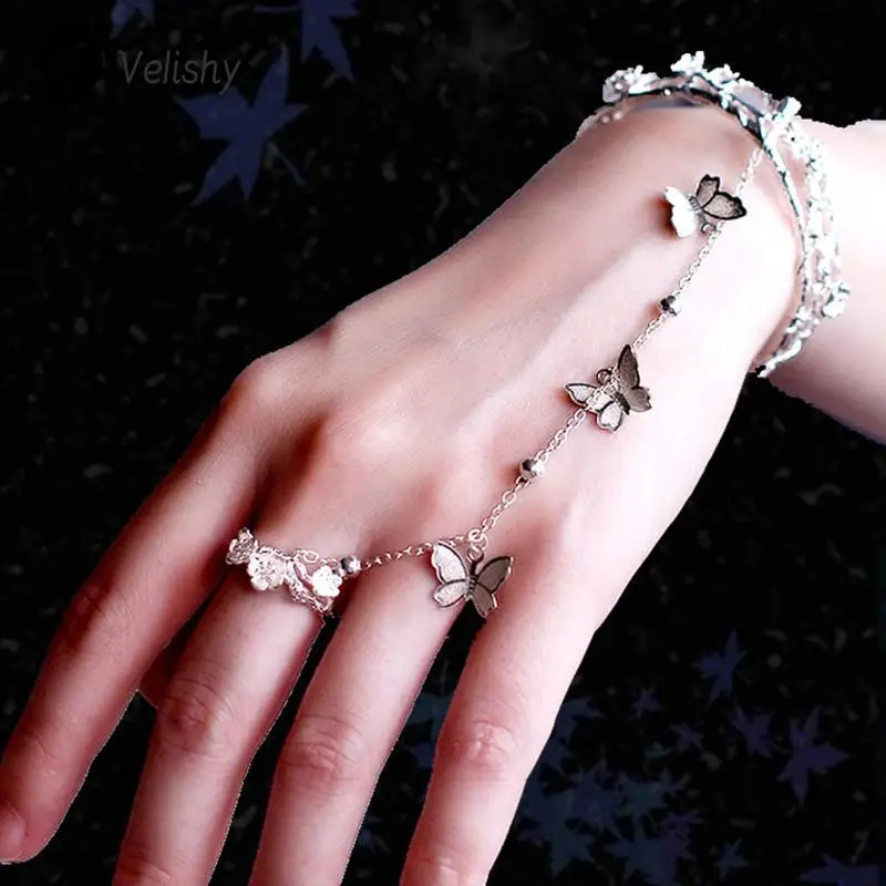 Anime Tian Guan Ci Fu Bracelet Ring Hua Cheng Xie Lian Cosplay Adjustable Butterfly Finger Rings Pendant Accessories Props 251219