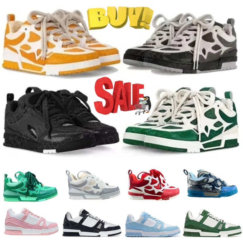 Designer skate sneakers mens womans trainers sneaker casual runner shoe outdoor leather skates tennis classics fashion shoes top 36-45