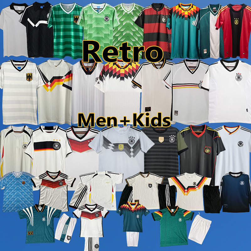Maillot Retro German Soccer Jersey Vintage Authentic 1982 1988 Football Shirts Classic 1990 1991 1992 1993 1998 1999 2006 German KitS