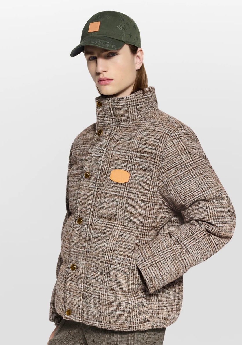 Designer puffer jacket men winter jacket parka mens down jacket winter outdoor fashion llong sleeve casual Monogram tweed waistband jacket 8026