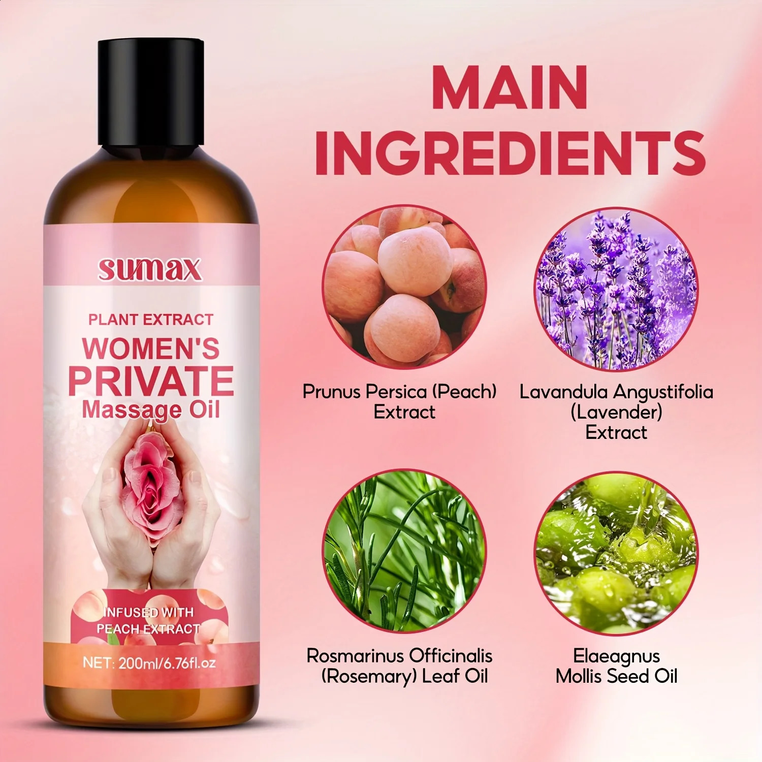 Private Massage Oil for WomenPeach ScentLong-Lasting Fragrance Deep izationGentle FormulaSuitable for All Skin Types 251223