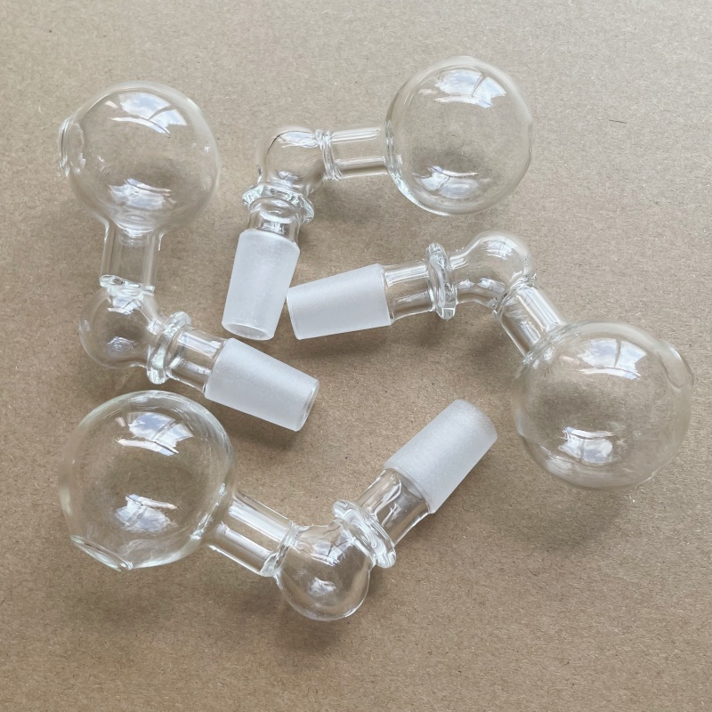 35mm Big Ball glass pipe Oil Burner Pipe Smoking Bowl Bubbler 14mm Male Down Stem Bowls For Water Hookahs Bongs Smoking pipes