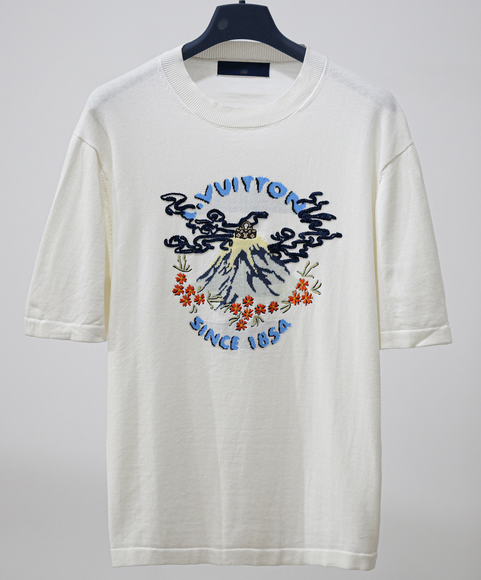 Men's Plus Tees & Polos letter knitted sweater in autumn / winter knitting machine e Custom detail crew neck cotton 23323t