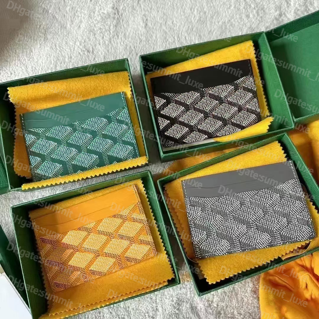 Luxury Card Holder Designer Mens Wallet Women High Quality Passport Holders Leather Key Pouch With Box Credit Card Holder Classic Coin Purse 6886