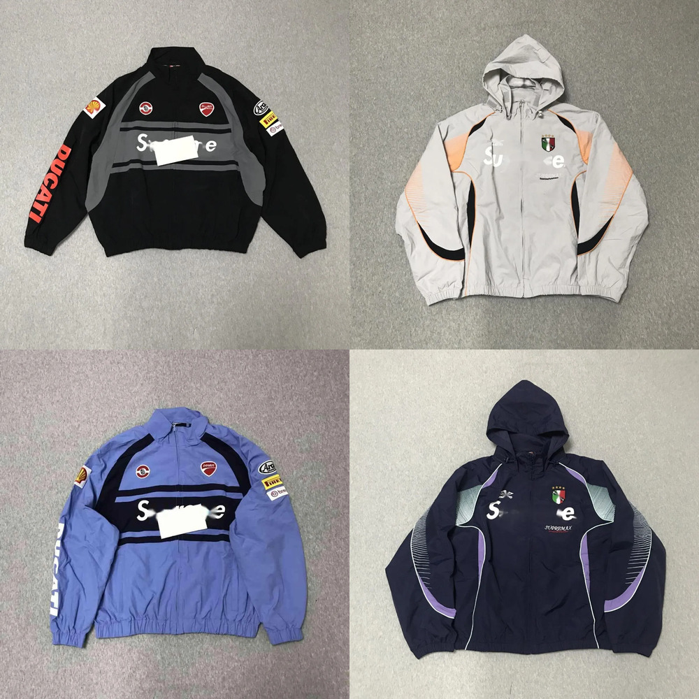 Men's Tracksuits Sports jackets drill Ducati SPM Windbreaker Track Hooded Coats Soccer Jackets Sweatshirt Windproof street sports suits Sportswear a1 65d