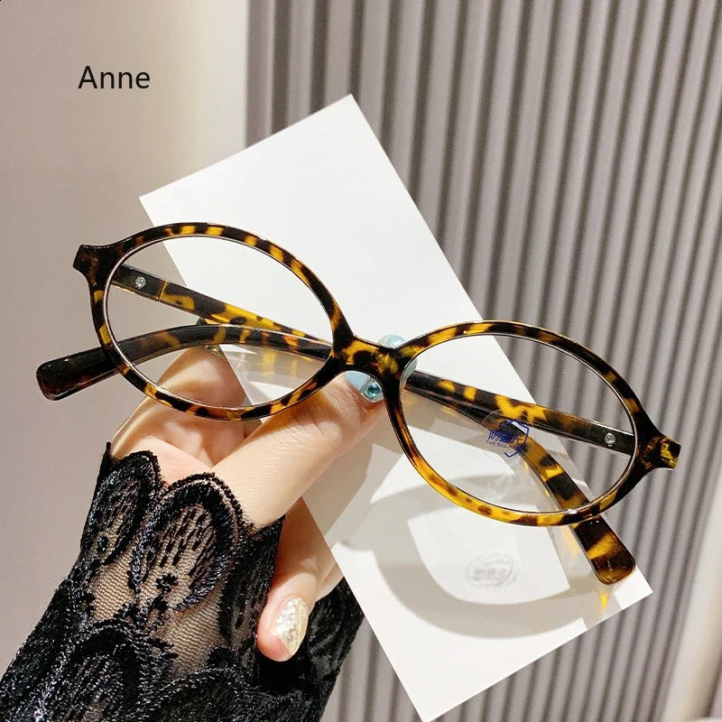 Y2K Retro Oval Frame Glasses Women Female Sweet Cool Eyewear Trend Reading Computer Anti Blue Light Eyeglasses Myopia Glasses 251223