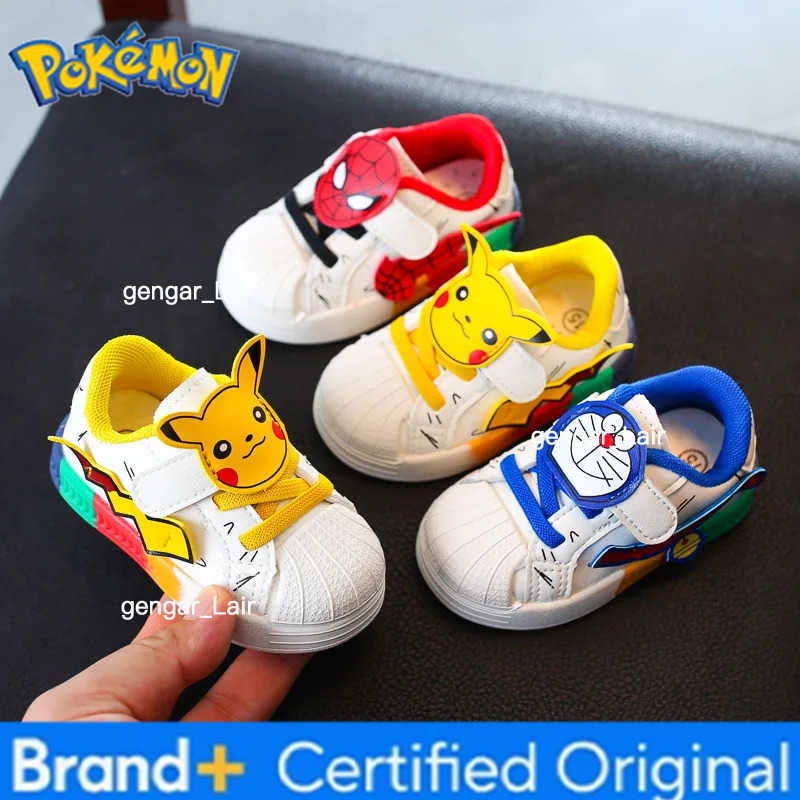 Pokemon Pikachu Baby Shoes Cute Cartoon Baby Non-slip Casual Shoes Boys Girls Toddler Shoes Sneakers Kids Outdoor Shoes Toys W251224