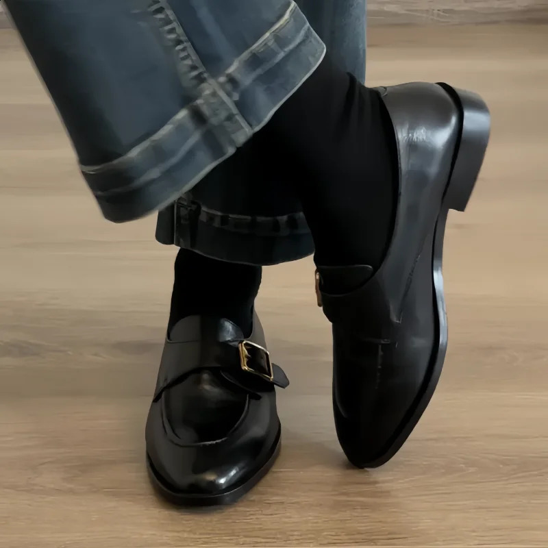 Retro Britsh Style Womens Loafers Spring Autumn Casual Fashion Slip On Round Toe Office Work Flat Shoes Zapatillas Mujer 251223