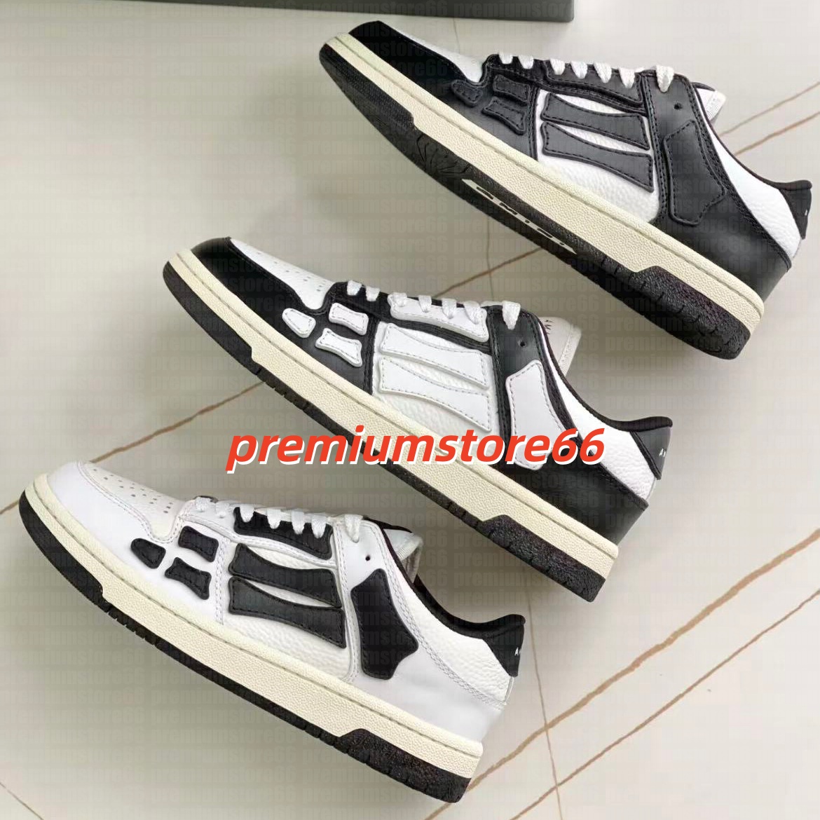 Designer Shoes Men Casual shoes Skel Top Low Genuine Leather Sneaker triple Black White Powder Blue Flats Sports Outdoor Trainers for Women Runner Shoes amirishoee