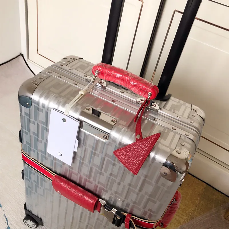 HOTSELL Designer Aluminum suitcase co-branded Luggage Fashion oversized external handle large capacity Durable Material high quality Retro luggage