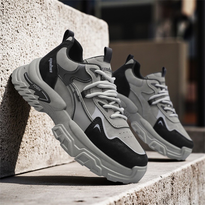 Bestselling 2026 New Arrival Chunky Sole Fashion Men Sneakers Streetwear Versatile Casual Shoes Size 39-44