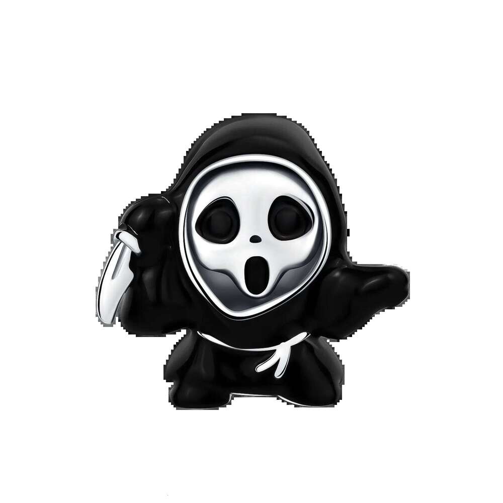 Original Charms Bead 925 Sterling Silver Horror Nun Grim Reaper Poison Apple Halloween Pendants Fit Bracelet DIY Jewelry Marking X251224