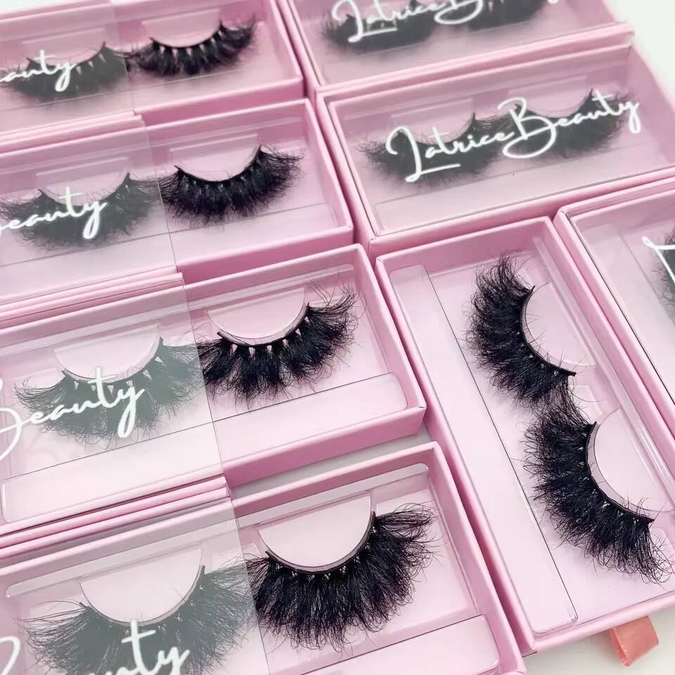 Fluffy Mink Strip Lashes with Luxury Eyelash Packaging 3d 25mm 20mm Wholesale Eyelashes