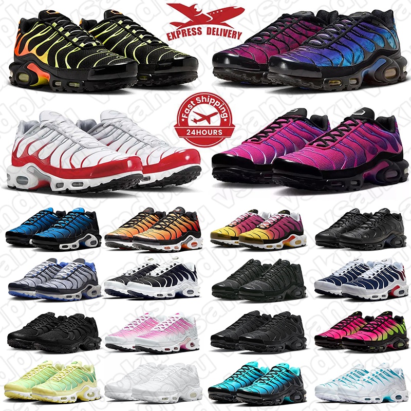 Free Shipping designer sneakers running shoes tn for mens trainers tns Pink Black Hyper Blue Red women men outdoor sports sneaker