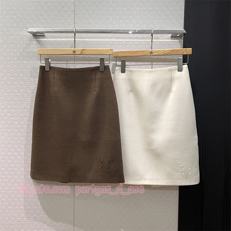 Elegant Letter High Waist Skirt Women Slim Fit Half Skirts Luxury Brand Vacation Party Short Skirts