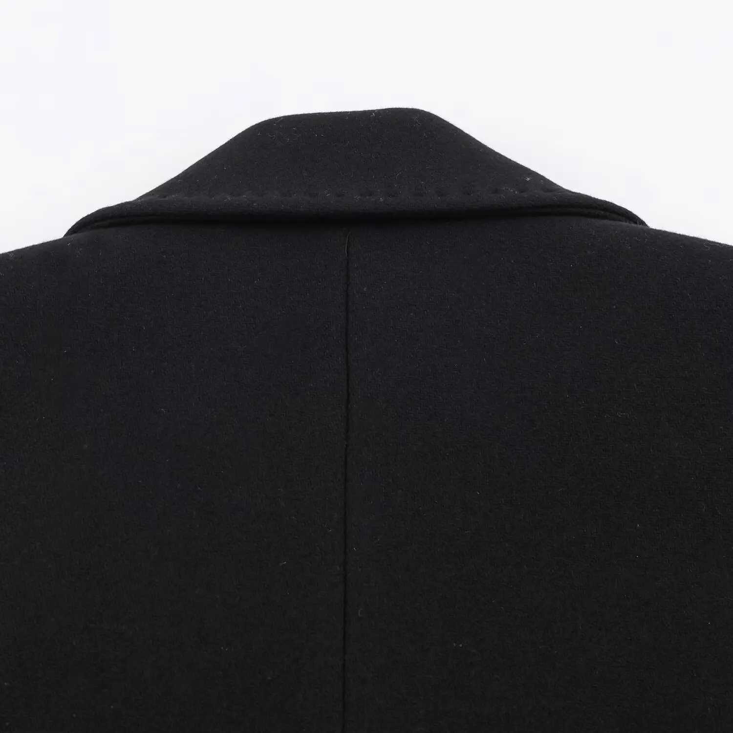 Autumn Womens Long Woolen Coat With Belt Turn-Down Collar Elegant Winter Female Solid Slim Coats Lady Jackets StreetwearT251224