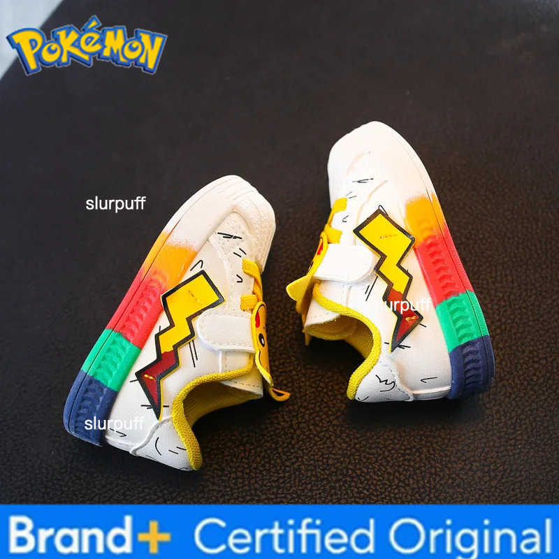 Pokemon Pikachu Baby Shoes Cute Cartoon Baby Non-slip Casual Shoes Boys Girls Toddler Shoes Sneakers Kids Outdoor Shoes Toys W251224
