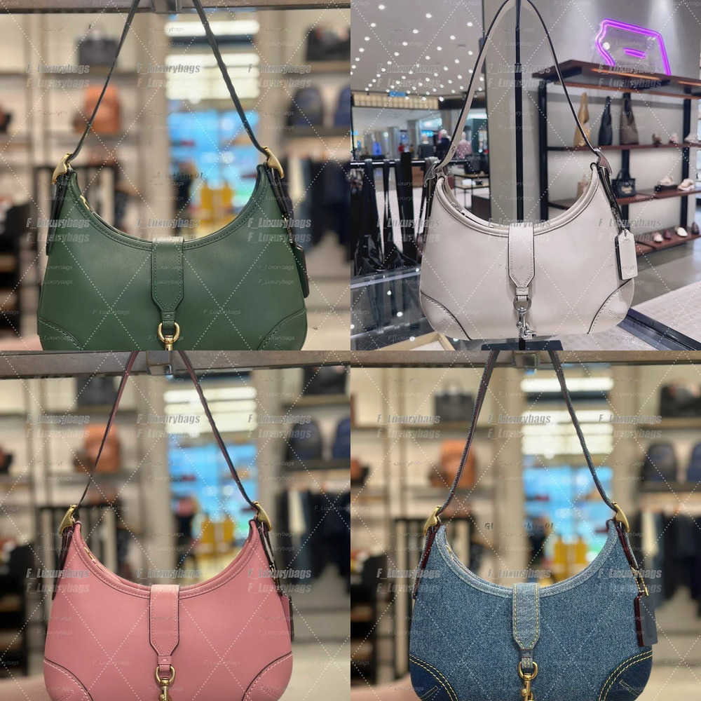 Evening Bags Hight 2 Quality Hobo 2 HAMPTONS half moon crossbody bags designer women hobos handbag leather underarm shoulder cross body Originals Totes wallet bag