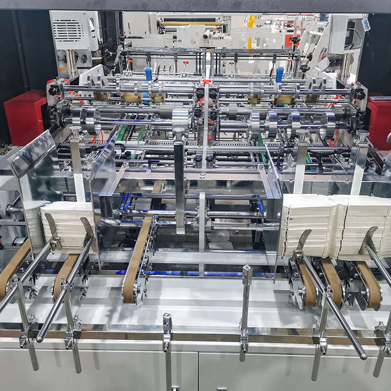 Fully Automatic Disposable Double Station Paper Lunch Box Machine Duplex Take Away Food Box Making Machine