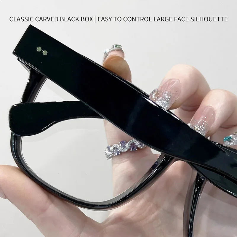 160mm Thick Frame Eyeglasses Men Women Large Size Big Face Glasses Frame Fashion Optical Prescription Glasses 251223 - view 4