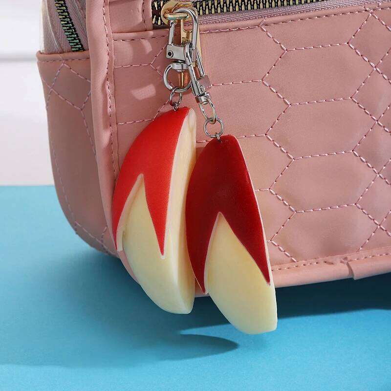 Artistic Rabbit Apple Segment Keychain; Interesting Bag Pendant Gift Item X251224