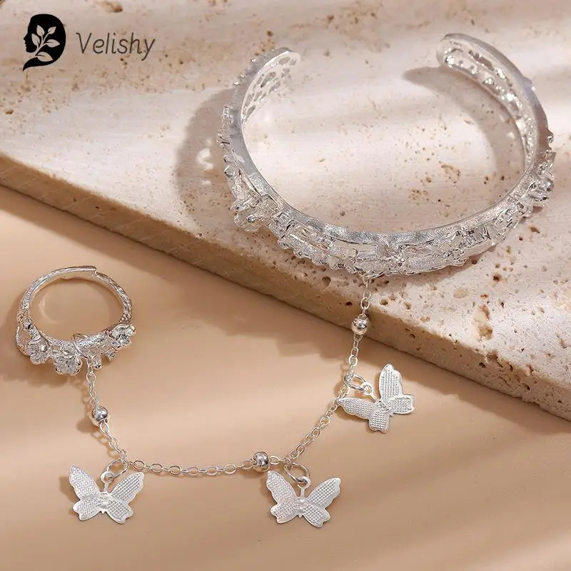 Anime Tian Guan Ci Fu Bracelet Ring Hua Cheng Xie Lian Cosplay Adjustable Butterfly Finger Rings Pendant Accessories Props 251219
