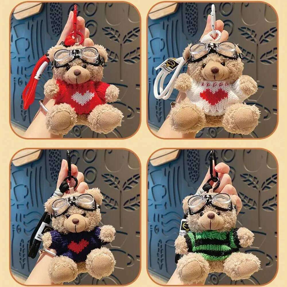 Cartoon Brown Doll Bear Accessories Cute Plush Hangings Ornament Bag Pendant X251224