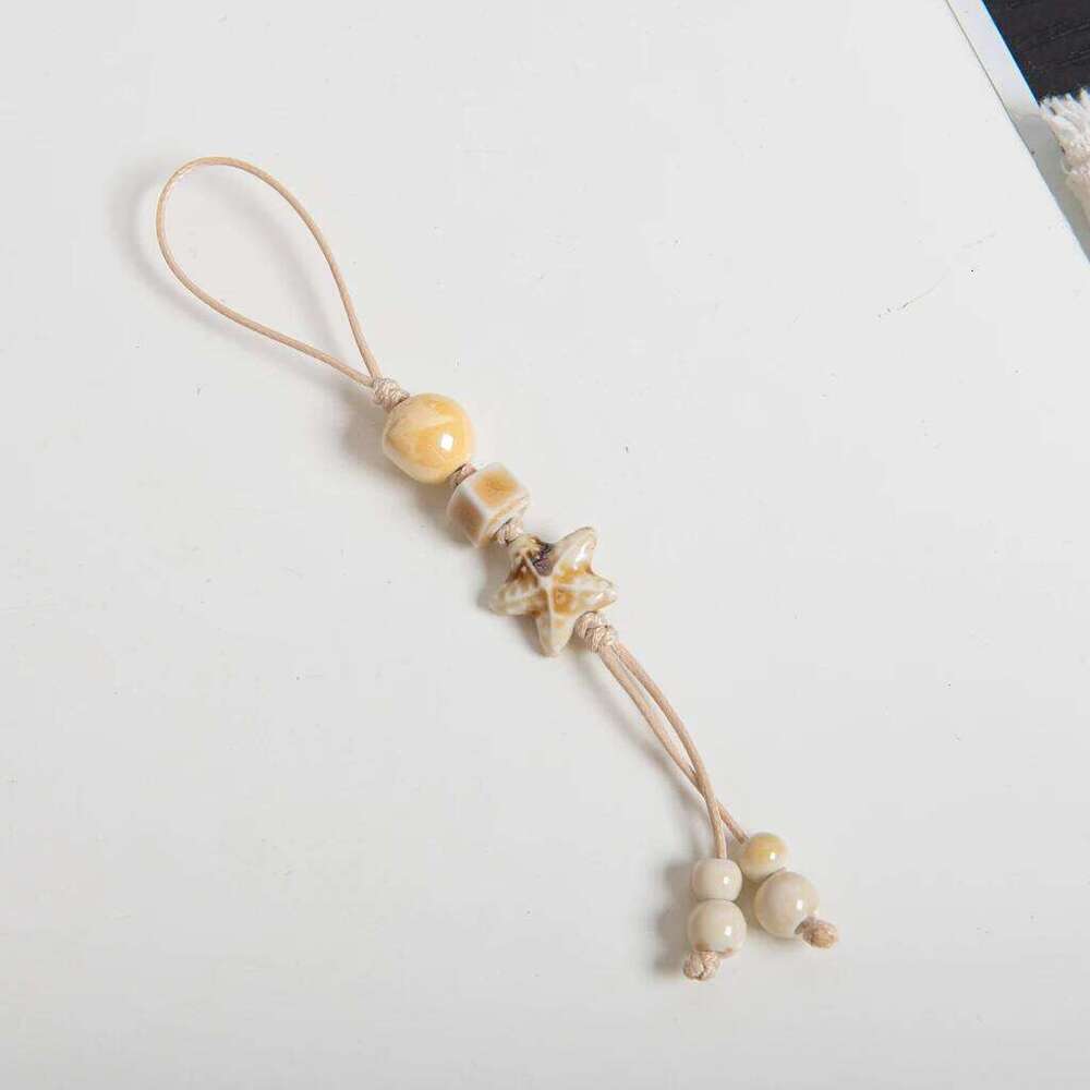 Handmade Purple Star Cat Claw Ceramic Charm Keychain Unique Bag Pendant Boho Gift S02-023 X251224