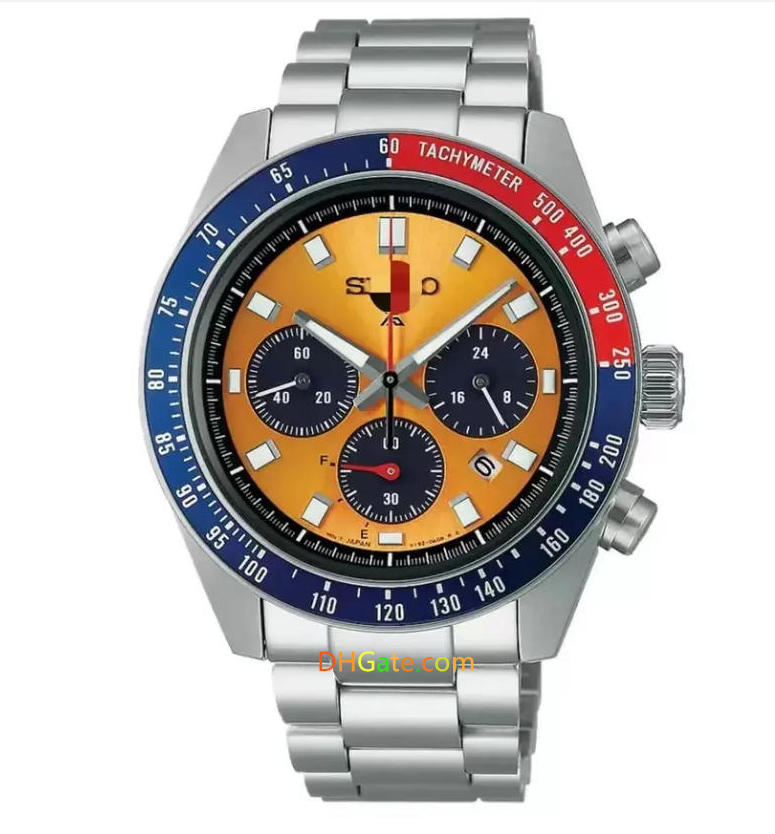 New Seko Mens SeikosWatch Fashion High Quality Watch Luxury Designer Quartz Movement Watches Panda Di Three Eyes Six Hands Multifunctional Chronograph Man Watch