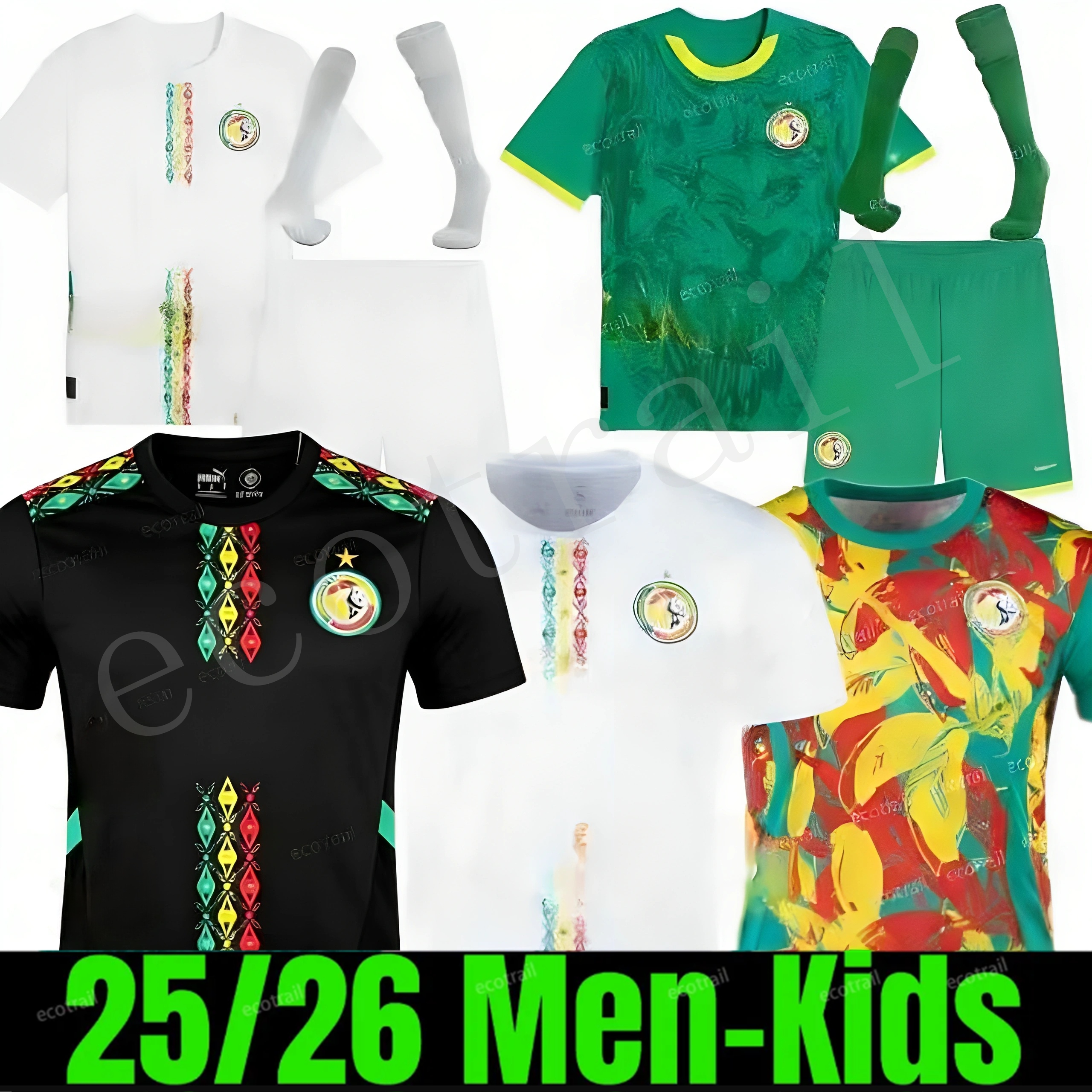25/26 Senegal MANE Soccer Jerseys 2026 national team SARR P.M.SARR N.JACKSON DIALLO NDIAYE SABALY NDIAYE LAMINE KOULIBALY DIATTA MENDY men kids kits football