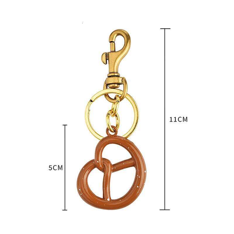 Fashion Delicious Biscuit Bread Keychain Charm Pendant Keyring For Women Men Jewelry Bag Key Accessories Gift X251224