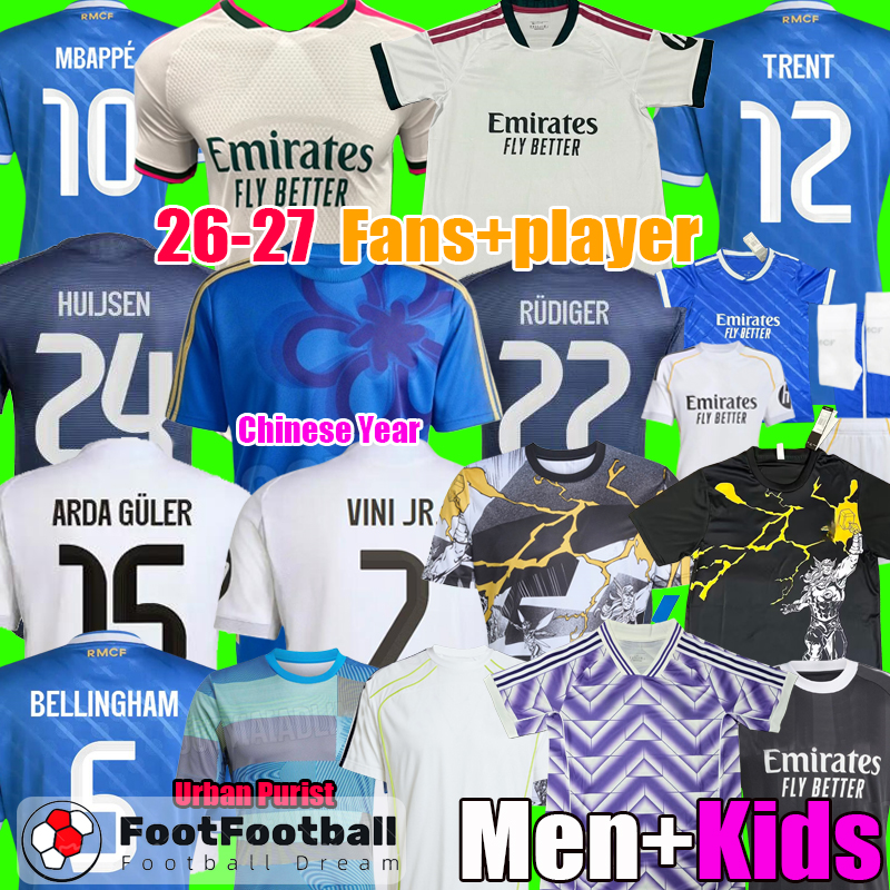 2026 HUIJSEN TRENT GONZALO MBAPPE BELLINGHAM MODRIC VINI JR football shirt soccer jerseys Real ALABA RODRYGO 2025 2027 RUDIGER MadriDS 25 26 27 men kids kit Camisetas