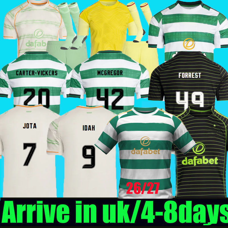 2025 2026 FORREST soccer jersey home away KUHN JOTA YANG 25 26 27 MCGREGOR football shirt Carter-Vickers CELTICC MCCOWAN ENGELS REO DAIZEN IDAH BERNARDO men kids kit