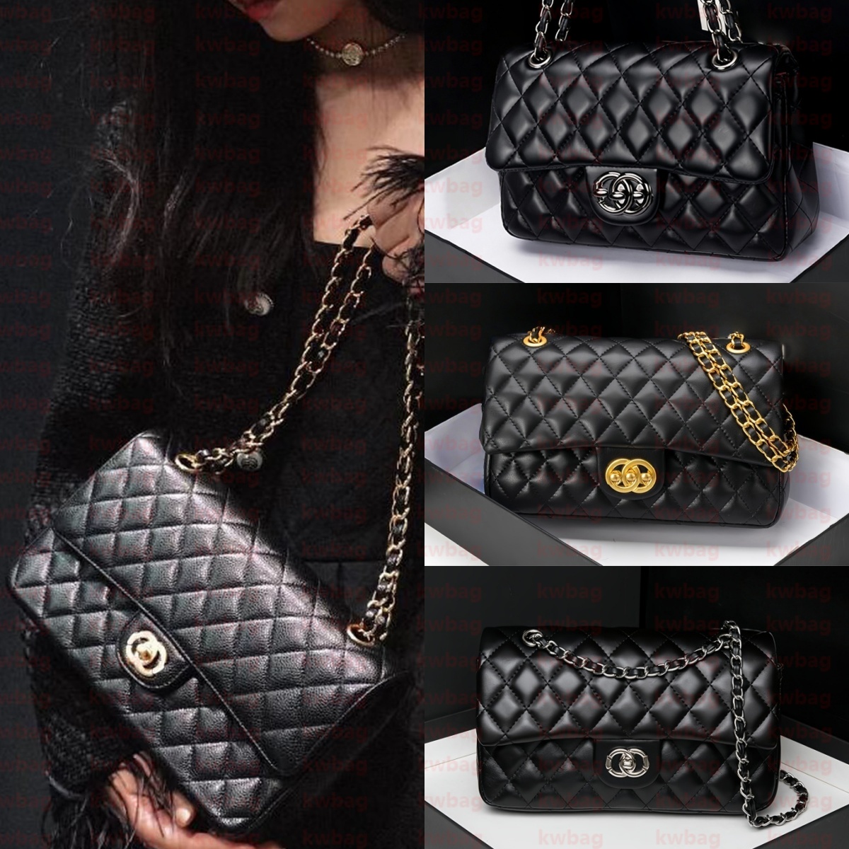 Luxury bag cf Designer Purse Handbag High Quality Mini Chain Flap Bag Wallet Crossbody Purses Designers Women Shoulder Bags Woman Luxurys handbags Dhgate Bags lady