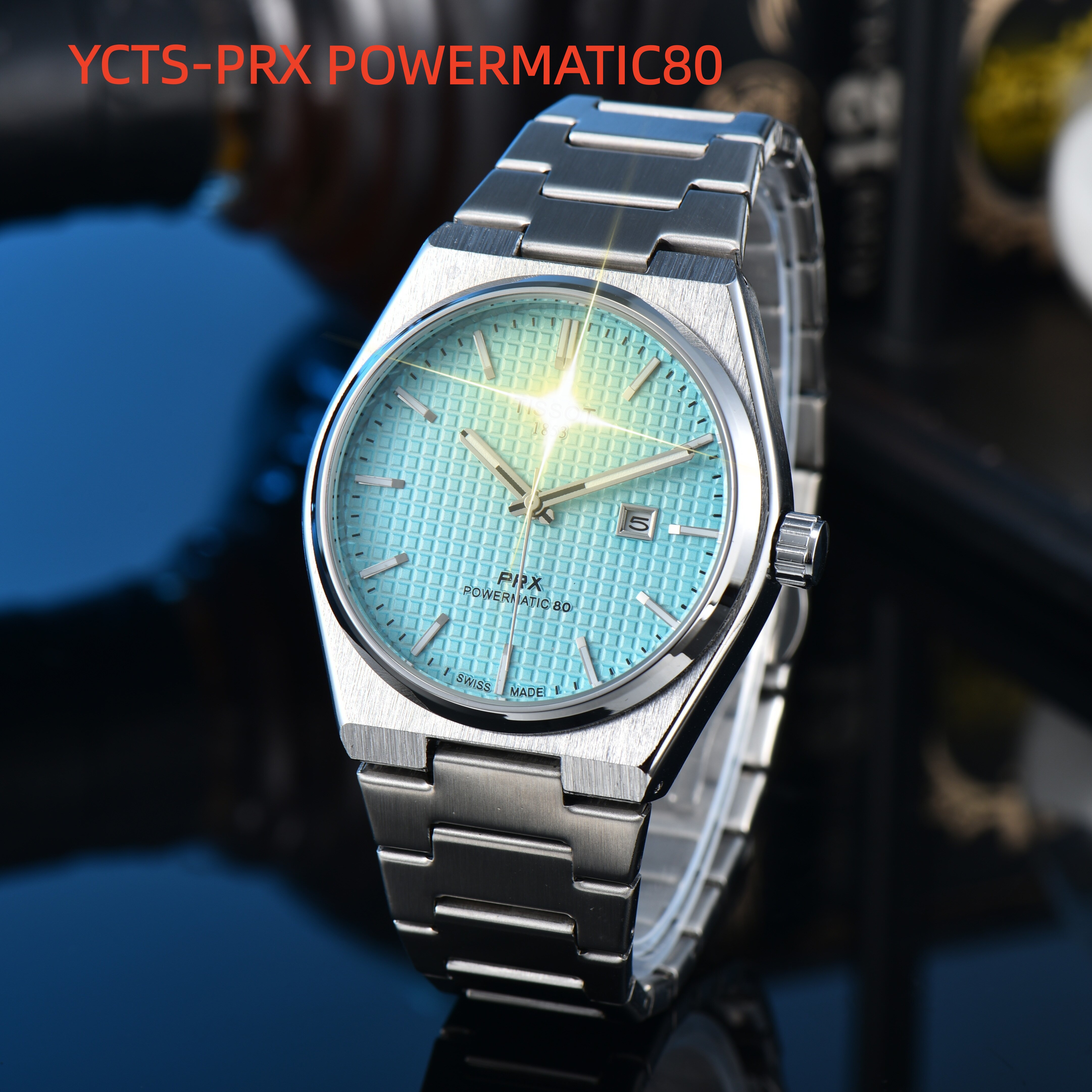 Mens 1853Tissity watch designer luxury quartz movement watches high qualit rose gold size stainless steel strap sapphire Orologio PRX TISSOTly Wristwatches