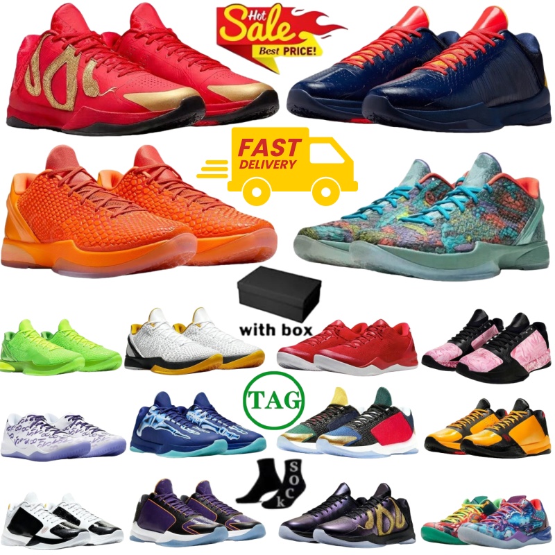 With Box Designer shoes Mamba Basketball shoes for mens women Mambas 8 Eybl Protro 6 Reverse Grinch What Mambacita 5 X-Ray Sneakers Trainers Outdoor Shoes