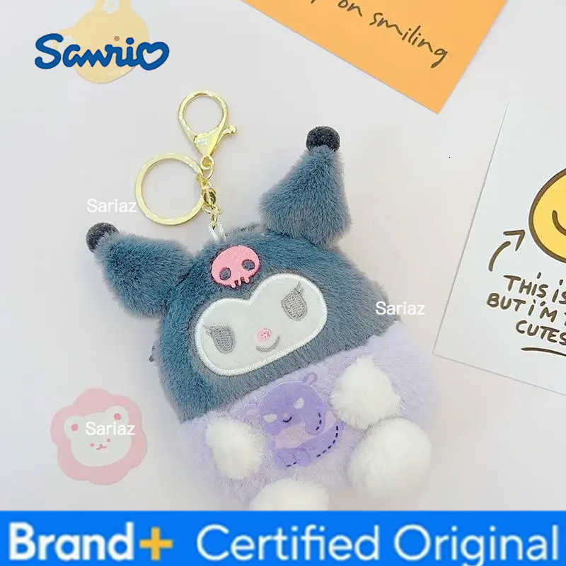 Sanrio Hello Kitty Keychain Anime Kawaii Pendant Girl Toy Decorate School Bag Pendant Doll Portable Pp Cotton Cartoon Gift H251225