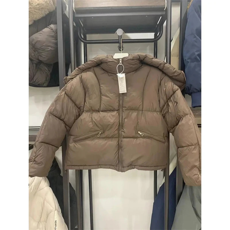 Womens Down Cotton Padded Jacket Unique Highgrade Ladies Winter Parka Coat Korean Version Hooded Lady Outwear 251225