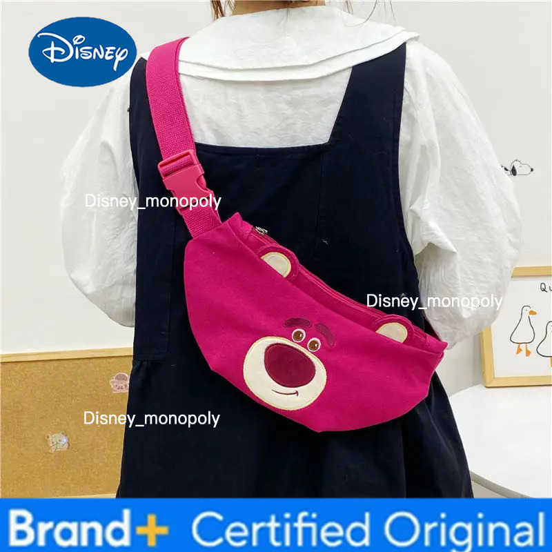 Disney Toy Story Lotso Cartoon Animation Fashion Creative Outing Portable Outdoor Mobile Phone Plush Crossbody Shoulder Bag Trendy H251225