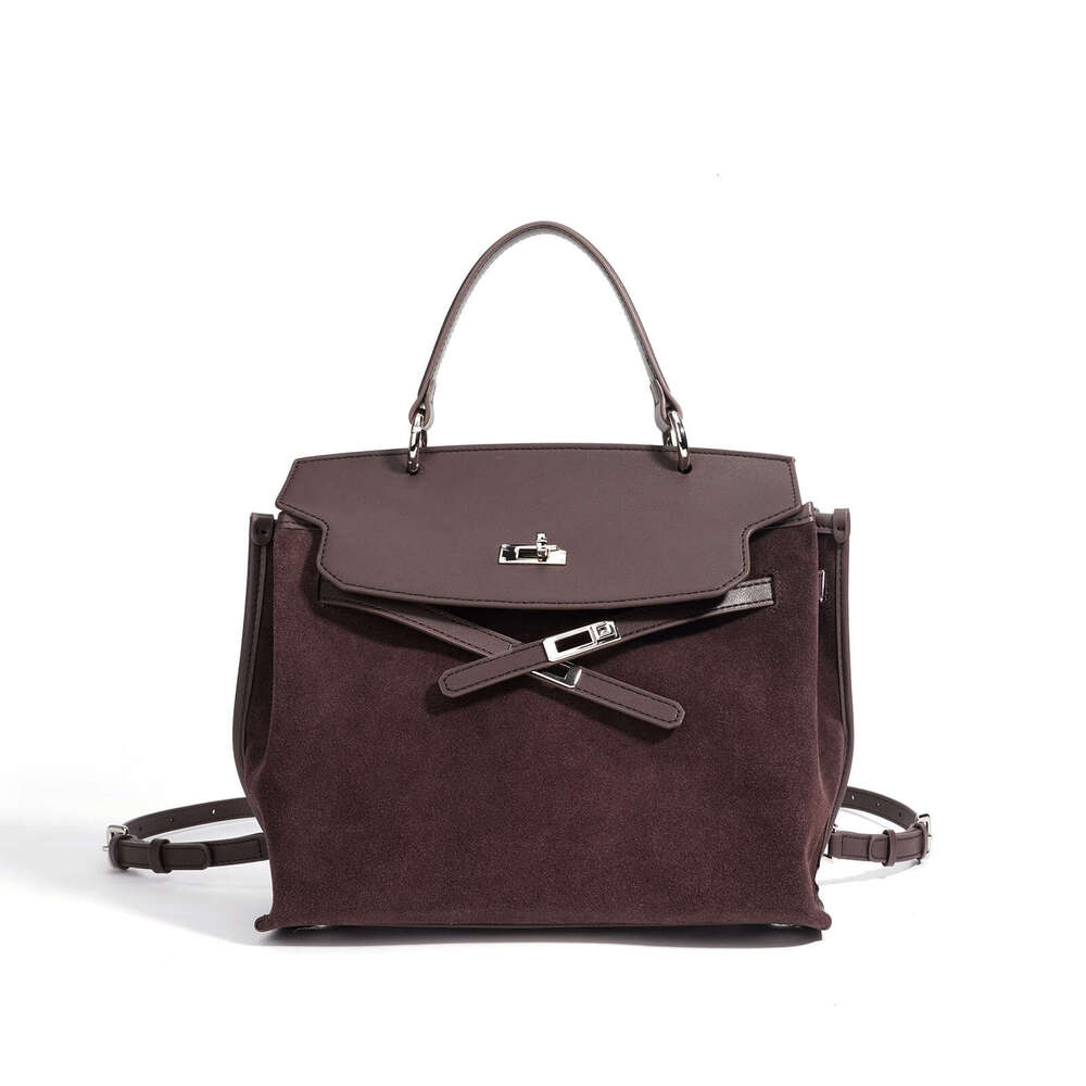 Luxury Shoulder Bags Totes Hobo High Value Retro Genuine Leather Handbag New Version Outdoor Travel Suede Fashion Student Women S Backpack