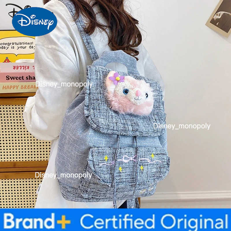 Disney New 3D Doll Backpack Fashionable High Quality Student Backpack Cartoon Lightweight Large Capacity Girl Travel Backpack H251225