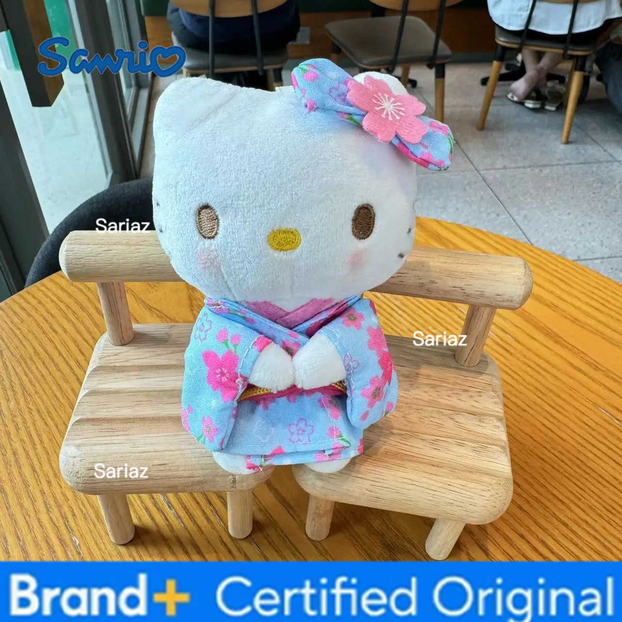 Sanrio 10cm Hello Kitty Japanese Style Kimono Plush Doll Toy Keychain Kawaii Cartoon Kt Cat Backpack Charm Decoration Gifts H251225